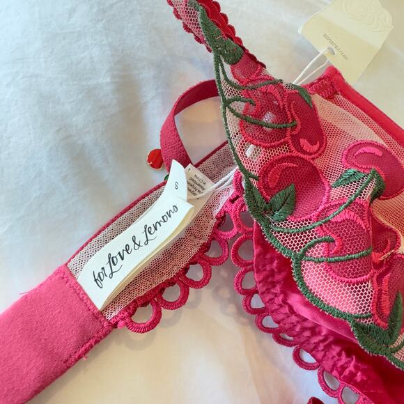 NWT For Love & Lemons Victoria's Secret Cherie Bustier Size Small - Picture 3 of 6